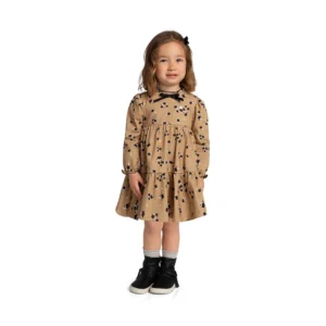 Vestido Infantil Lady Cor Camurça Milon
